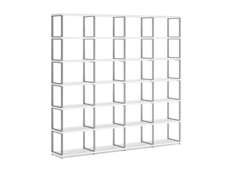 MAXX M-4x6 Shelving Unit | 231x218x33 cm | white/stone (grey)