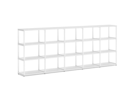 MAXX M-5x3 Shelving Unit | 288x112x33 cm | white