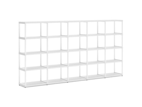 MAXX M-5x4 Shelving Unit | 288x147x33 cm | white