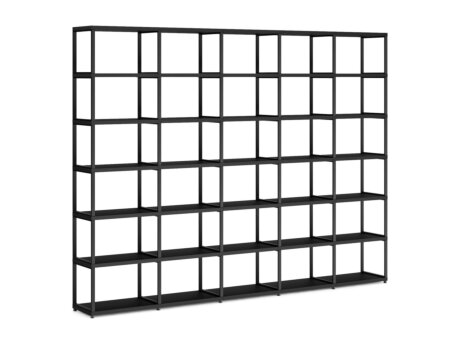 MAXX M-5x6 Shelving Unit | 288x218x33 cm | black