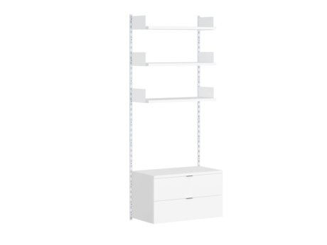 ON-WALL B-104 Shelving System | 81x200x44 cm