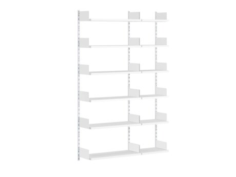 ON-WALL B-151 Shelving System | 127x200x32 cm | white