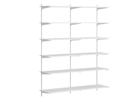 P-SLOT H1-201 Wandregalsystem | 160x200x42 cm | weiß