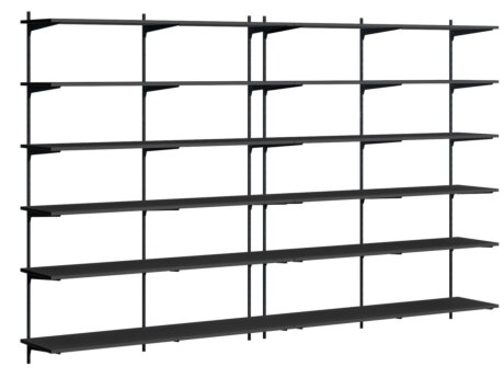 P-SLOT H1-401 Wandregalsystem | Dekor schwarz