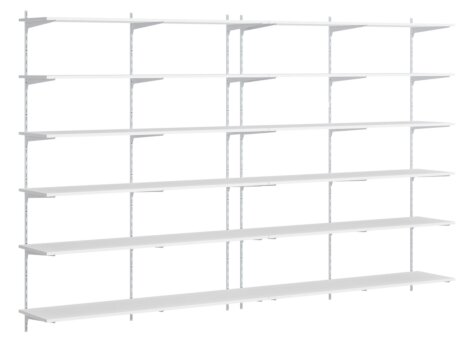 P-SLOT H1-401 Wandregalsystem | Dekor weiß