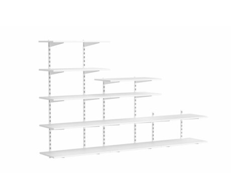 P-SLOT H2-304 Regal Dachschräge | 240x150x42 cm | weiß