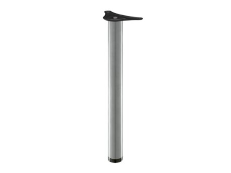 PASO Round Table Leg | 6x71 cm | silver