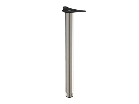 PASO-V Adjustable Table Leg - 5 cm | 5x60-90 cm | stainless steel look