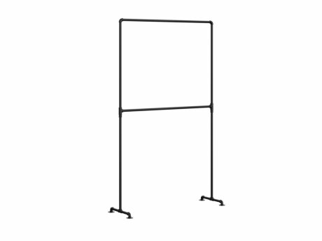 PIPE S-101 Clothes rack | 131x211x45 cm | black
