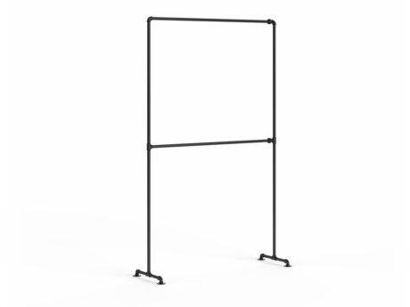 PIPE S-101 Clothes rack | 136x214x45 cm | black