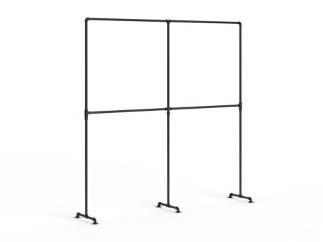 PIPE S-201 Clothes rack | 215x211x45 cm | black