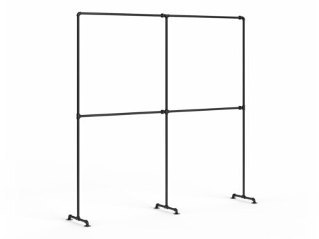 PIPE S-201 Clothes rack | 224x214x45 cm | black