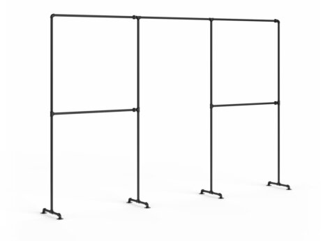 PIPE S-302 Clothes rail system | black