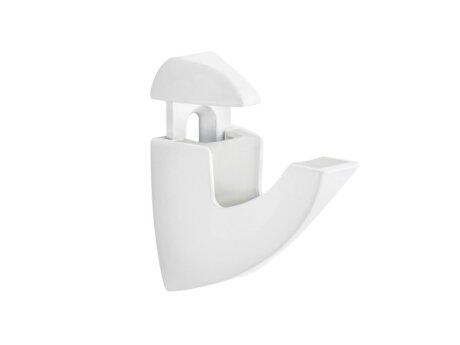 SCOOP Shelf Brackets - 2 pcs | for Shelf Boards 5-25 mm | white