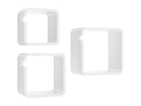 SOFTCUBE Étagère murale cube - 3 pcs