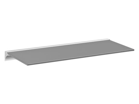SQUARE+RAIL Glasboard | 80x20 cm | grau/silber