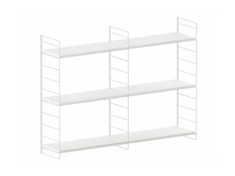 STEP L-2x2 Hanging Shelf | Decor white