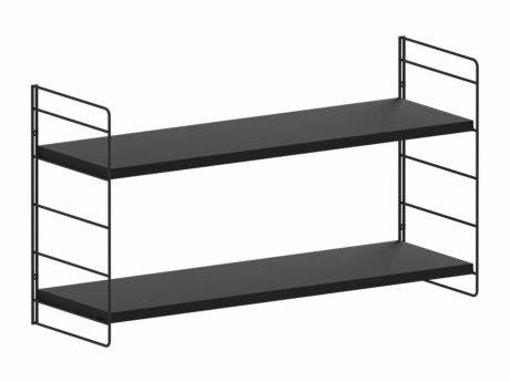 STEP XL-1x1 Hängeregalsystem | 83x45x27 cm | schwarz