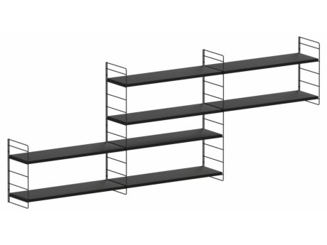 STEP XL-3x2 Stepped Shelf | 245x90x27 cm | black