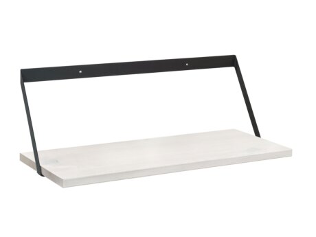 VINTAGE+EDGE Hanging Shelf | 60x20 cm | white pine/black