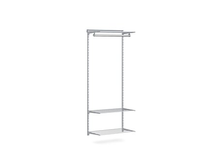 WALK-IN D-100 Regalsystem | 85x200x44 cm (LxHxT) | grau