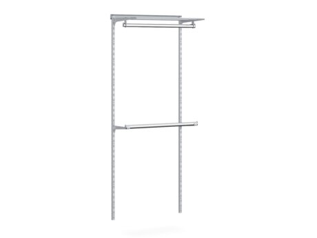 WALK-IN D-103 Wall Mounted Coat Rack | 85x200x44 cm | grey