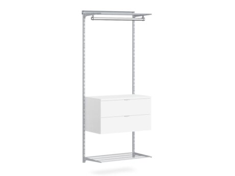 WALK-IN D-104 Schranksystem | 85x200x45 cm | grau