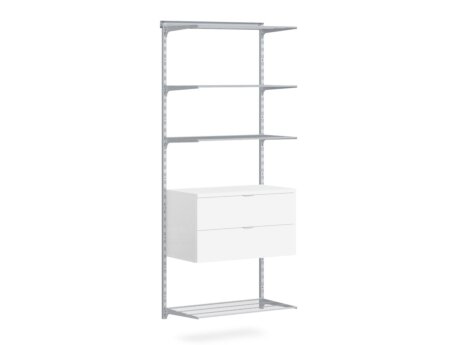 WALK-IN D-105 Schranksystem | 85x200x45 cm | grau