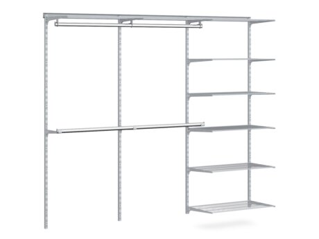 WALK-IN D-303 Wardrobe Shelving | 250x200x44 cm | grey