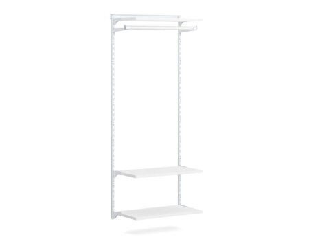 WALK-IN L-100 Regalsystem | 85x200x43 cm | weiß