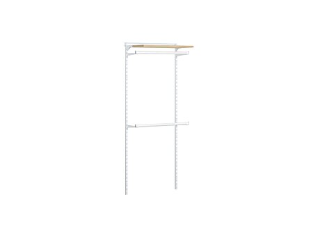 WALK-IN L-103 Regalsystem | 85x200x43 cm (LxHxT) | eiche/weiß