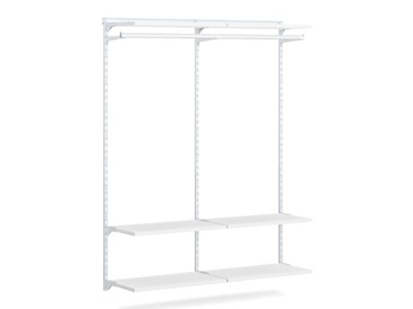 WALK-IN L-200 Wardrobe Shelving | 165x200x43 cm | white