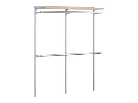 WALK-IN L-203 Regalsystem | 165x200x43 cm | eiche/grau