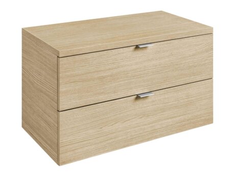 WALK-IN Schubladenelement 2 Auszüge | 79x40x44 cm | eiche/silber