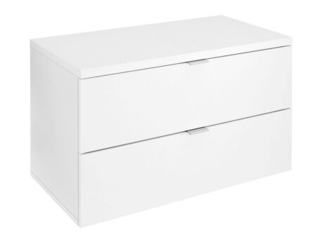 WALK-IN Schubladenelement 2 Auszüge | 79x40x44 cm | weiß/silber