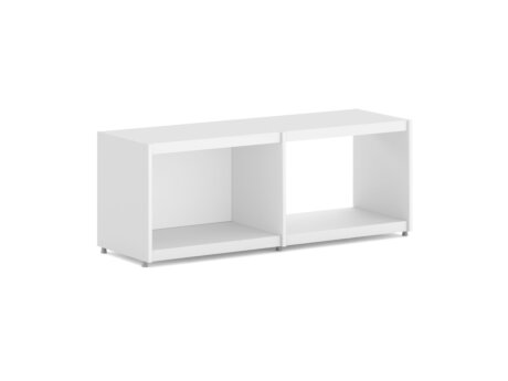 YOMO 2x1 Regalsystem | 113x42x35 cm | weiß