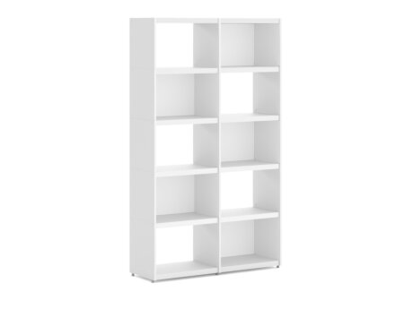 YOMO 2x5 Regalsystem | 113x189x35 cm | weiß