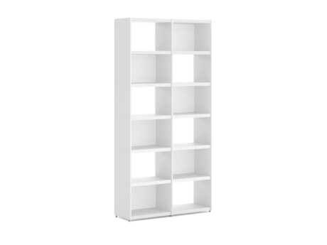 YOMO 2x6 Shelving System | 113x225x35 cm | Decor white