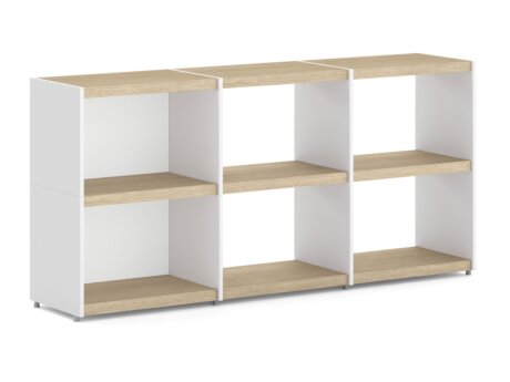 YOMO 3x2 Regalsystem | 168x79x35 cm | Dekor eiche