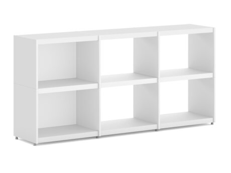 YOMO 3x2 Shelving System | 168x79x35 cm | Decor white