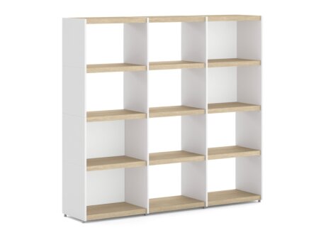 YOMO 3x4 Regalsystem | 168x152x35 cm | Dekor eiche