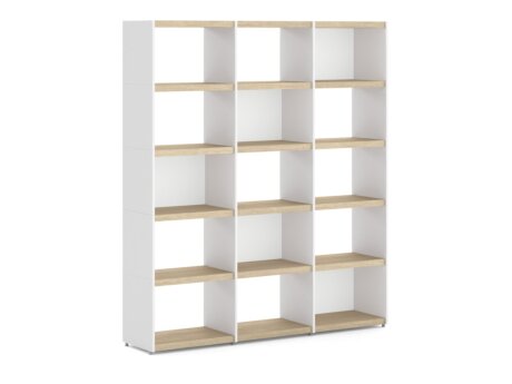 YOMO 3x5 Bookshelf | 168x189x35 cm | oak/white