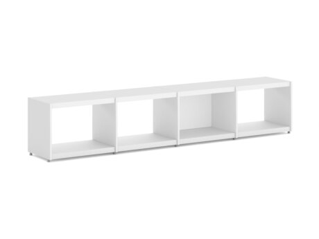 YOMO 4x1 Regalsystem | 224x42x35 cm | weiß