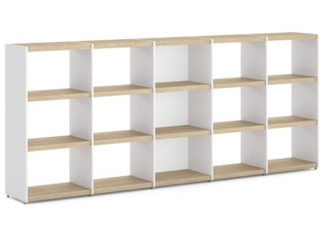 YOMO 5x3 Regalsystem | 280x116x35 cm | Dekor eiche