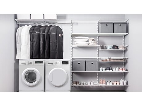 Offener Kleiderschrank System WALK-IN Regalsystem weiß