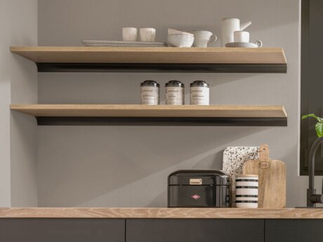 BOARD+RAIL Custom Floating Kitchen Shelf | Decor oak