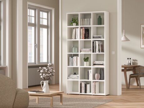 BOON 3x6 Bücherregal | Dekor weiß