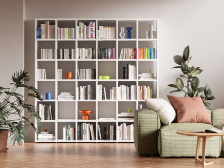 BOON 6x6 Bookshelf | Decor white