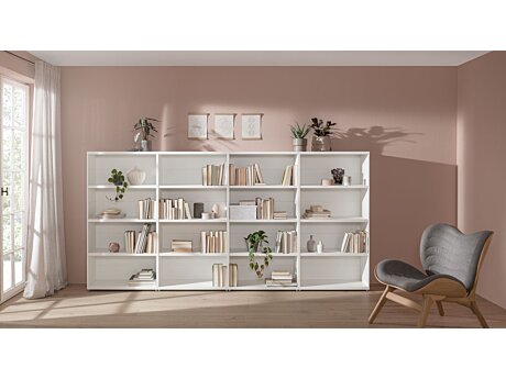 CASE 4x4 Regalwand | weiß