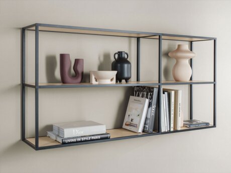 LIUM MIX-2x2 Wandregal Bücher | Motto Bücher